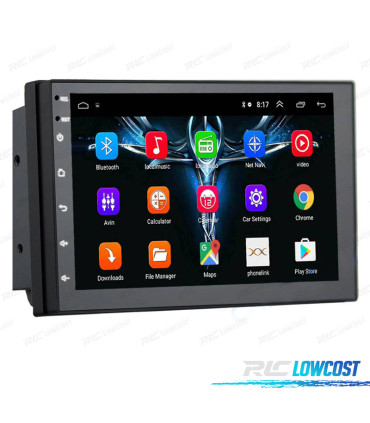 AUTORADIO 2DIN 9" TACTILE ANDROID 13 BLUETOOTH USB SD