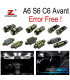 KIT 20 AMPOULES LED INTÉRIEUR POUR AUDI A6 S6 RS6 C6 AVANT 05-11