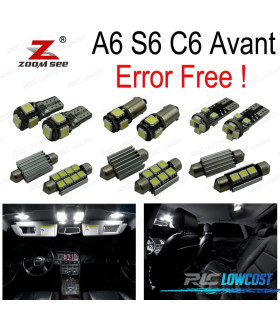 KIT 20 AMPOULES LED INTÉRIEUR AUDI A6 S6 RS6 C6 AVANT 05-11