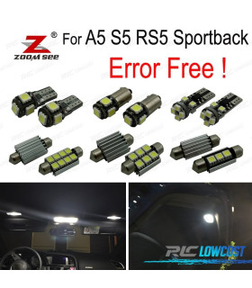 KIT 20 AMPOULES LED INTÉRIEUR AUDI A5 S5 RS5 SPORTBACK 09-15
