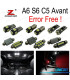 KIT 24 AMPOULES LED INTÉRIEUR AUDI A6 S6 C5 AVANT
