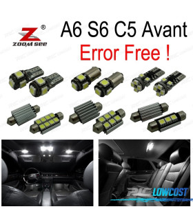 KIT 26 AMPOULES LED INTÉRIEUR AUDI A6 S6 C5 AVANT WAGON 98-04