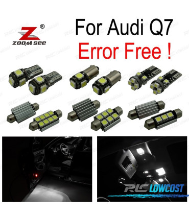 KIT 25 AMPOULES LED INTÉRIEUR AUDI Q7 4L 2005-2014