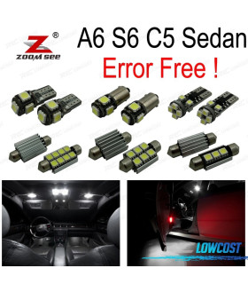 KIT 22 AMPOULES LED INTÉRIEUR AUDI A6 S6 C5 BERLINE UNIQUEMENT 98-04