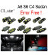 KIT 17 AMPOULES LED INTÉRIEUR AUDI A6 S6 C4 BERLINE 94 -97