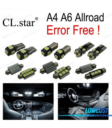 KIT 19 AMPOULES LED INTÉRIEUR POUR AUDI A6 ALLROAD QUATTRO 4GH 4GJ 2012-