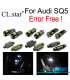 KIT 30 AMPOULES LED INTÉRIEUR POUR AUDI SQ5 DEPORTE QUATTRO 14-16