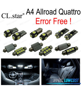 KIT 19 AMPOULES LED INTÉRIEUR AUDI A4 ALLROAD QUATTRO 2009-2015
