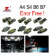 KIT 20 AMPOULES LED INTÉRIEUR AUDI A4 S4 RS4 B6 B7 02-08