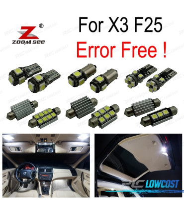 KIT 21 AMPOULES LED INTÉRIEUR BMW X3 F25 11-17