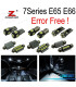 KIT 24 AMPOULES LED INTÉRIEUR BMW 7 SÉRIE E65 E66 745I 745LI 750I 750LI 760I 760LI 2002-2008