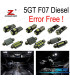 KIT 26 AMPOULES LED INTÉRIEUR BMW SÉRIE 5 F07 5GT DIESEL 520d 530d 535d GT 535d XDRIVE 09-17