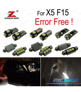 KIT 20 AMPOULES LED INTÉRIEUR POUR BMW X5 F15 M DEPORTE SDRIVE 35i 50i 35i 35d 2014+