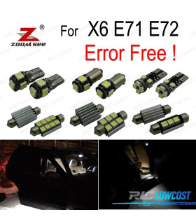 KIT 20 AMPOULES LED INTÉRIEUR BMW X6 E71 E72 M 2008 -2014