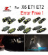 KIT 22 AMPOULES LED INTÉRIEUR BMW X6 E71 E72 M XDRIVE 35i XDRIVE50i ACTIVEHYBRID 2008 -2014