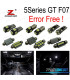 KIT 29 AMPOULES LED INTÉRIEUR BMW SÉRIE 5 GT 5GT F07 528i 535i 550i 650i XDRIVE 2009-2017