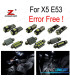 KIT 20 AMPOULES LED INTÉRIEUR BMW X5 E53 00-06