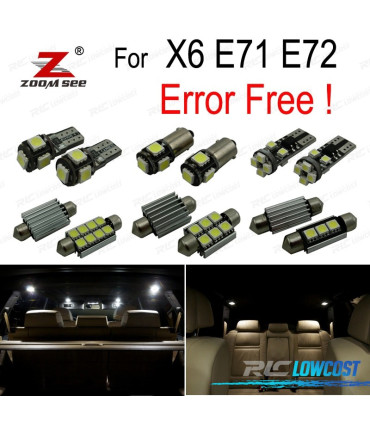 KIT AMPOULES 21 LED INTÉRIEUR POUR BMW X6 E71 E72 X6 M 2008 -2014