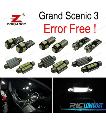 KIT 20 AMPOULES LED INTÉRIEUR RENAULT GRAND MODUS III 3 MK3 09-16
