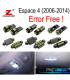 KIT 23 AMPOULES LED INTÉRIEUR RENAULT ESPACE 4 IV MK4 06-14