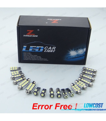 KIT 23 AMPOULES LED INTÉRIEUR RENAULT ESPACE 4 IV MK4 06-14