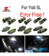 KIT 19 AMPOULES LED INTÉRIEUR POUR SKODA YETI 5L SUV 2009+