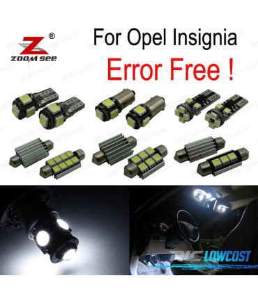 KIT 20 AMPOULES LED INTÉRIEUR POUR OPEL INSIGNIA