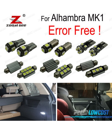 KIT 21 AMPOULES LED INTÉRIEUR ALHAMB RA MK1 7V 8 7V9 2001-2010