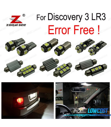 KIT 23 AMPOULES LED INTÉRIEUR POUR LAND ROVER DISCOVERY 3 LR3 05-09