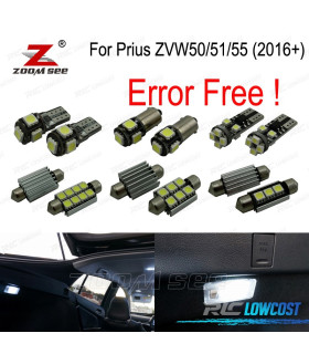 KIT 14 AMPOULES LED INTÉRIEUR TOYOTA PRIUS ZVW50 ZVW51 ZVW55 16-