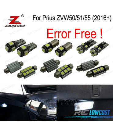 KIT 14 AMPOULES LED INTÉRIEUR TOYOTA PRIUS ZVW50 ZVW51 ZVW55 16-