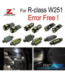 KIT 22 AMPOULES LED INTÉRIEUR MERCEDES CLASSE R W251 R320 R350 R500 06-14