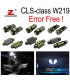 KIT 27 AMPOULES LED INTÉRIEUR MERCEDES CLS W219 C219 CLS280 CLS300 CLS350 CLS550 CLS55AMG