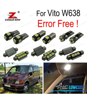 KIT 13 AMPOULES LED INTÉRIEUR MERCEDES VITO W638 96-03