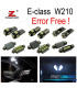 KIT 19 AMPOULES LED INTÉRIEUR POUR MERCEDES E CLASSE W210 BERLINE E220 E240 E270 E300 E320 E420 E320 E430 E55AMG