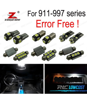 KIT 20 AMPOULES LED INTÉRIEUR POUR PORSCHE 911 997 CARRERA TURBO 05-11