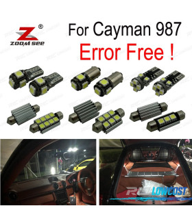 KIT 19 AMPOULES LED INTÉRIEUR POUR PORSCHE CAYMAN 987 05-12