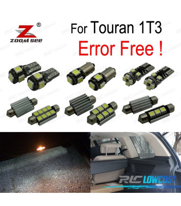 KIT 20 AMPOULES LED INTÉRIEUR POUR VOLKSWAGEN VW Touran 1Q3 2011-2015