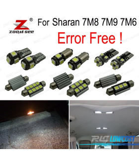 KIT 21 AMPOULES LED INTÉRIEUR POUR VOLKSWAGEN VW SHARAN 7M8 7M9 7M6 2000-1995