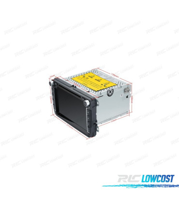 AUTORADIO GPS ANDROID 10.0 LCD TáCTIL 8 "4K VOLKSWAGEN VW POUR SEAT E SKODA 4GB RAM 64GB ROM HEXA-CORE CARPLAY HDMI