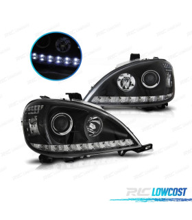 PHARES LED DAYLIGHT MERCEDES CLASSE ML W163 FOND NOIR
