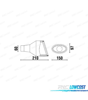 EMBOUT D'ÉCHAPPEMENT INOX RS4 CUPRA3 CÔTÉ DROIT