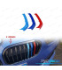 BANDES DE CALANDRE TRICOLOR BMW M F20 F21 LCI 15-19 9 LAMES