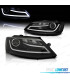 PHARES VOLKSWAGEN VW JETTA 11-18 LED DAYLIGHT FOND NOIR