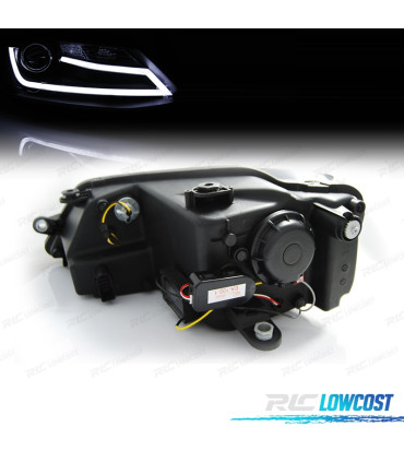 PHARES VOLKSWAGEN VW JETTA 11-18 LED DAYLIGHT FOND NOIR