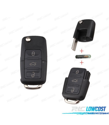 KIT CLÉS POUR VOLKSWAGEN VW SHARAN 95-05 PASSAT 02-05 POLO 02-09 CADDY 04-11 EOS 06-11 GOLF 04-09 GOLF P