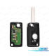 KIT CLÉS COMPLET PEUGEOT 107 207 307 308 407 408 2 BOUTONS