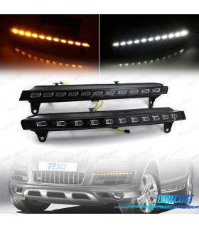 KIT FEUX DIURNES LED DRL + CLIGNOTANT POUR AUDI Q7 2006 2007 08-09