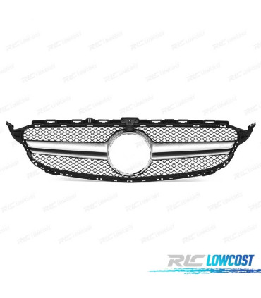 CALANDRE MERCEDES W205 14-18 LOOK AMG C63 CHROMÉ