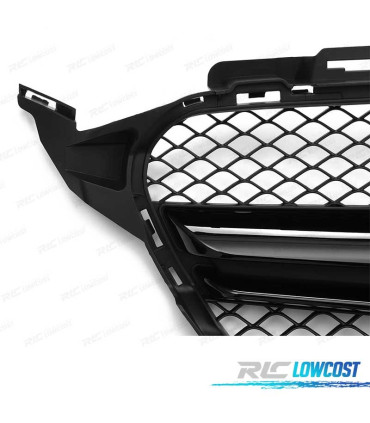 GRILLE MERCEDES W205 14-18 LOOK AMG C63 NOIR BRILLANT CAMÉRA